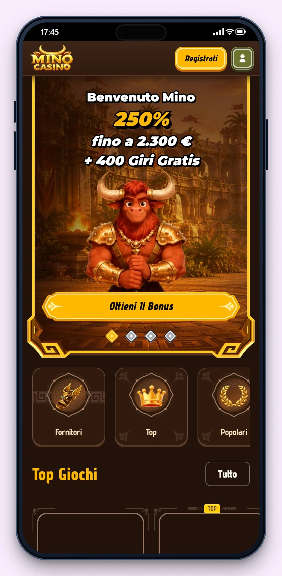 casino online malta: Mino Casino da smartphone, la lobby