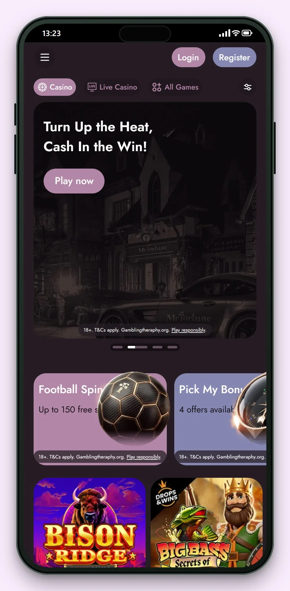 mga casinos: Mr Fortune on a phone, the mobile lobby